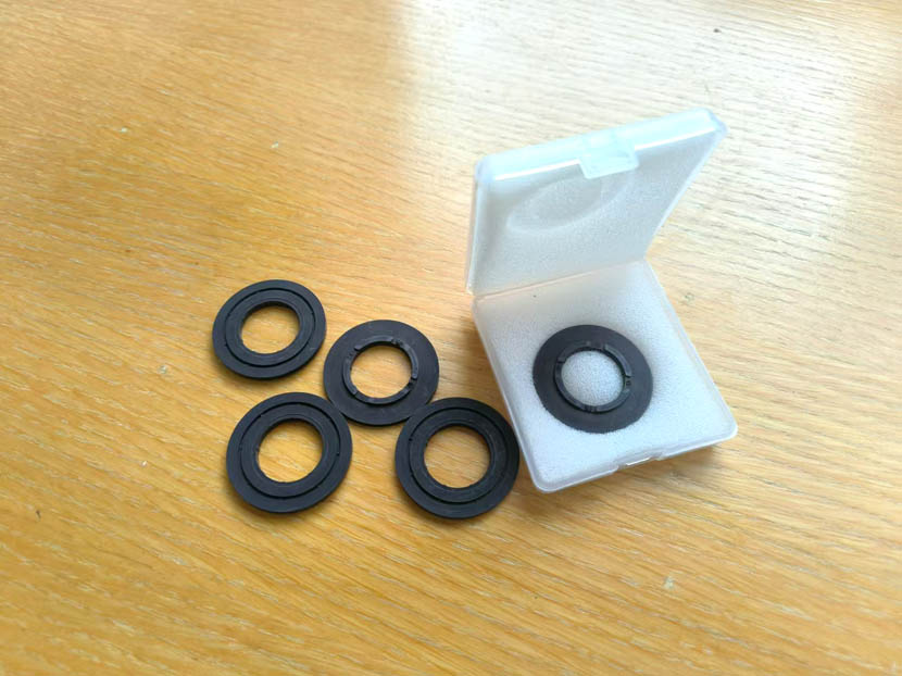 34.1x18x3mm single sided multipole magnetized injection molded ferrite ring